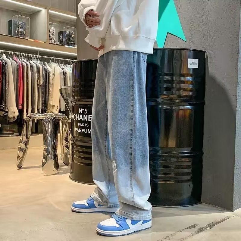 Mens Retro Straight Leg Jeans
