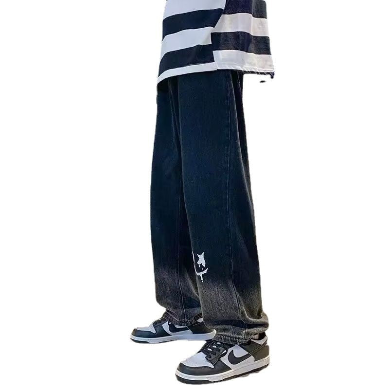 Mens Retro Straight Leg Jeans